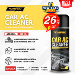 Pembersih AC Cleaner Spray 400 ml Cairan Pembersih Evaporator Pengharum Ompro AC Cleaner Mobil Rumah